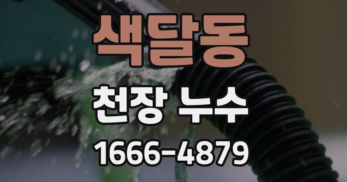 색달동 천장 누수