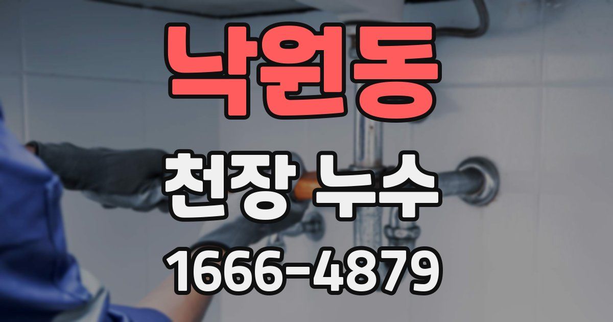 낙원동 천장 누수