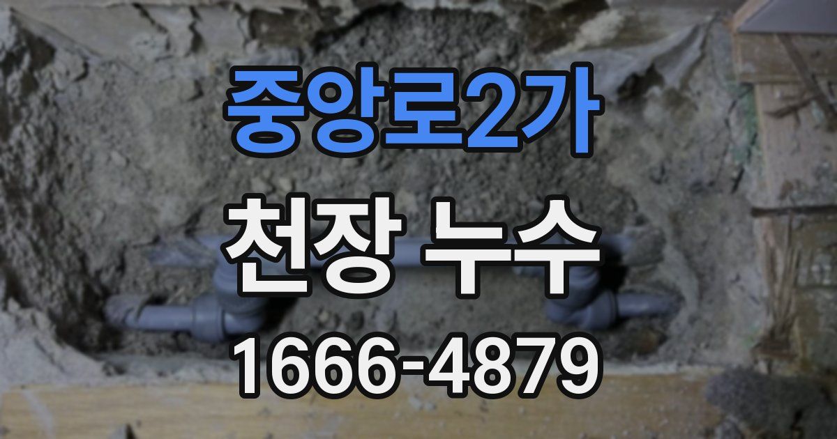 중앙로2가 천장 누수