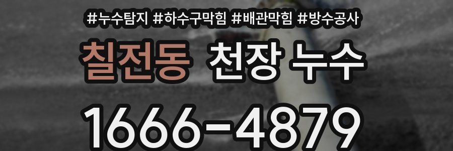 칠전동 천장 누수