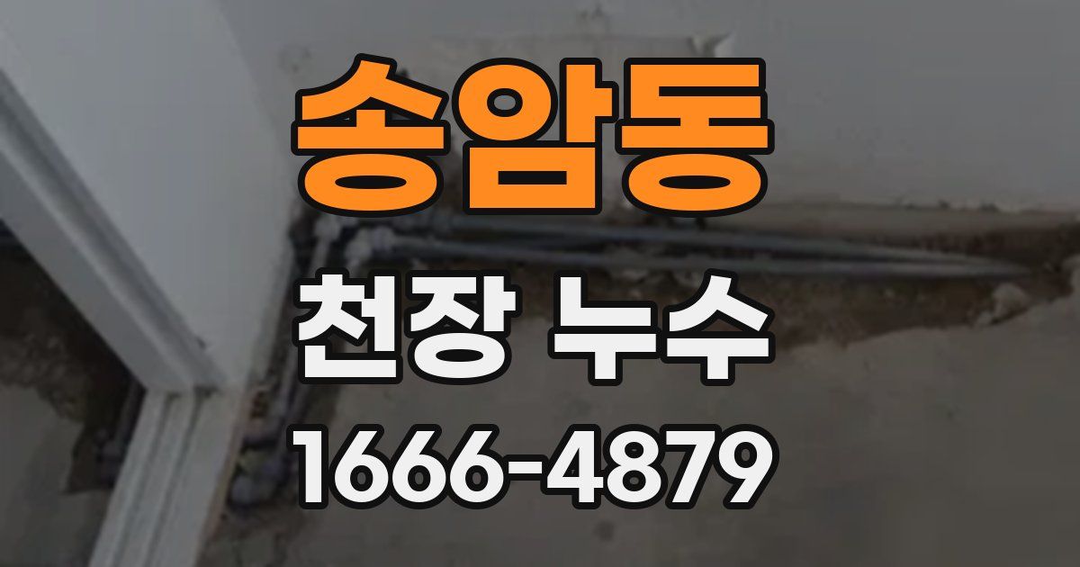 송암동 천장 누수