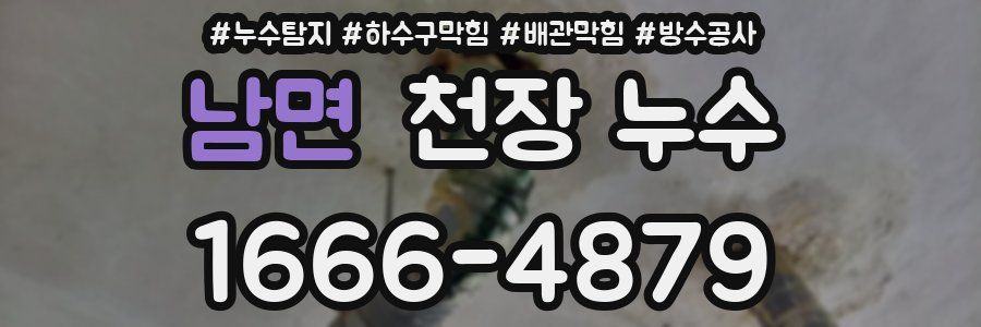남면 천장 누수