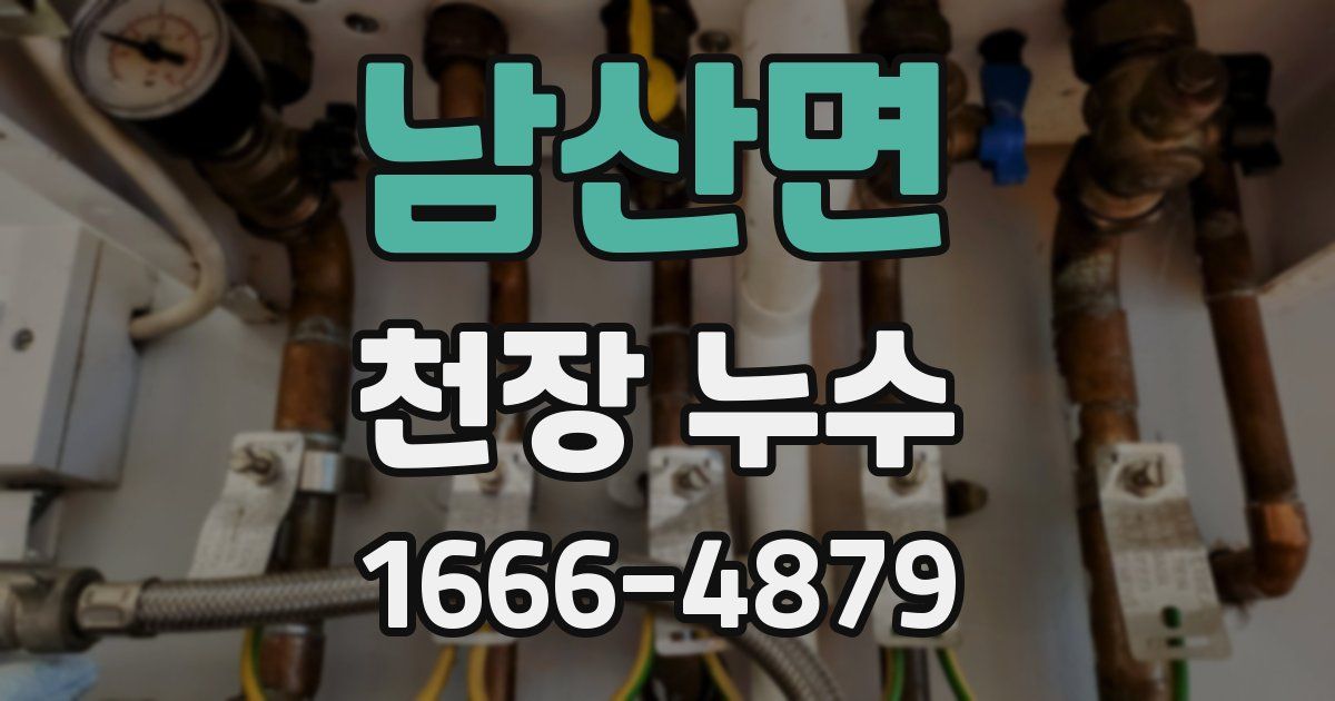 남산면 천장 누수