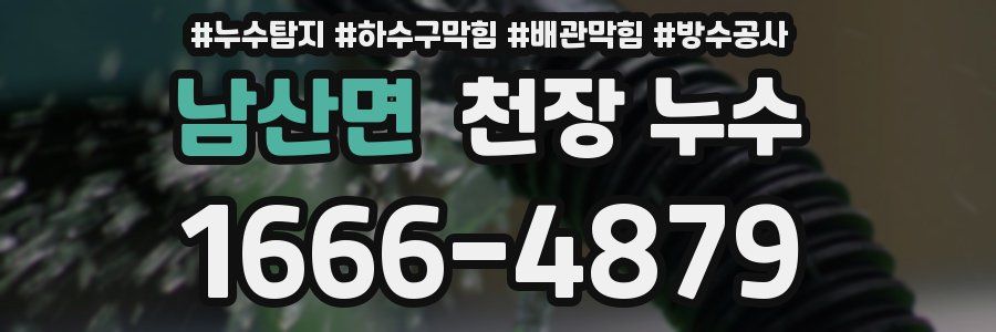 남산면 천장 누수