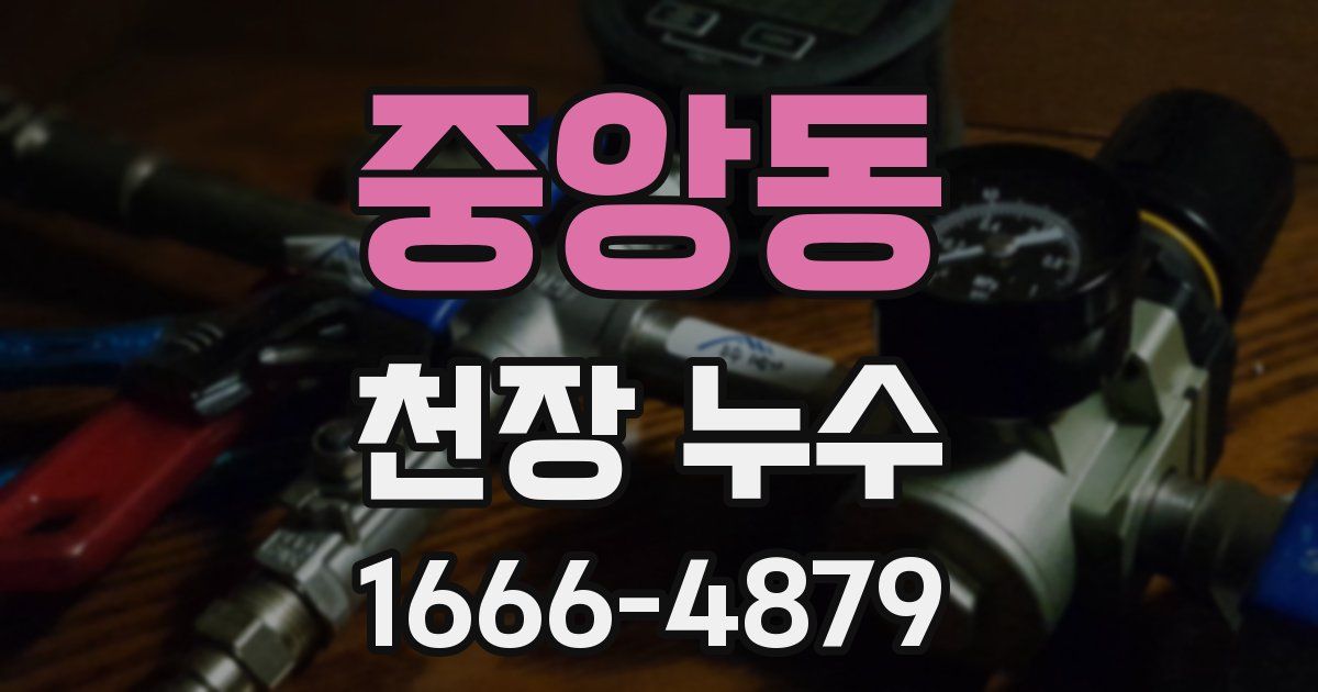 중앙동 천장 누수