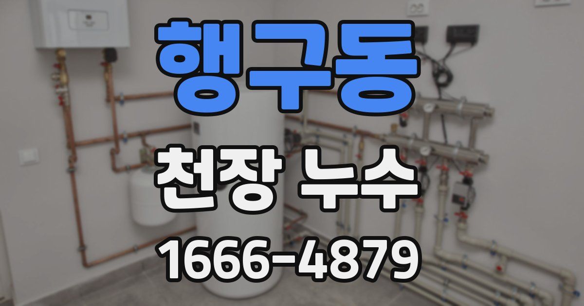 행구동 천장 누수