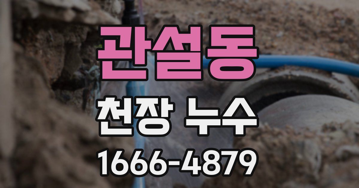 관설동 천장 누수