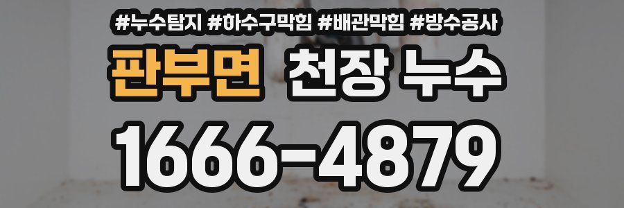 판부면 천장 누수