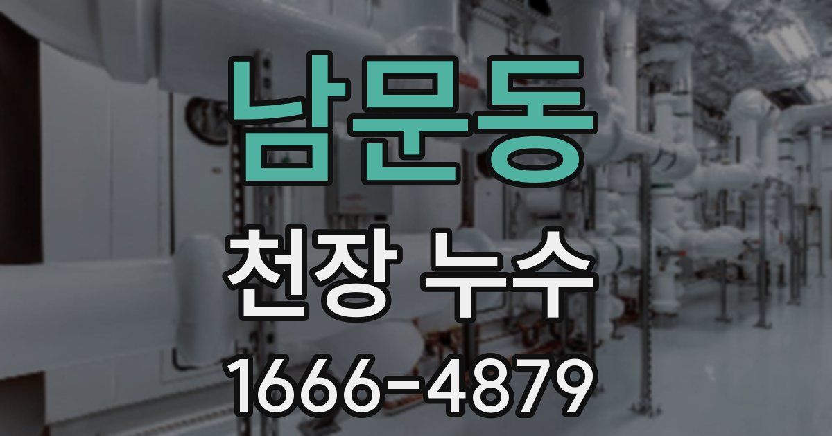 남문동 천장 누수