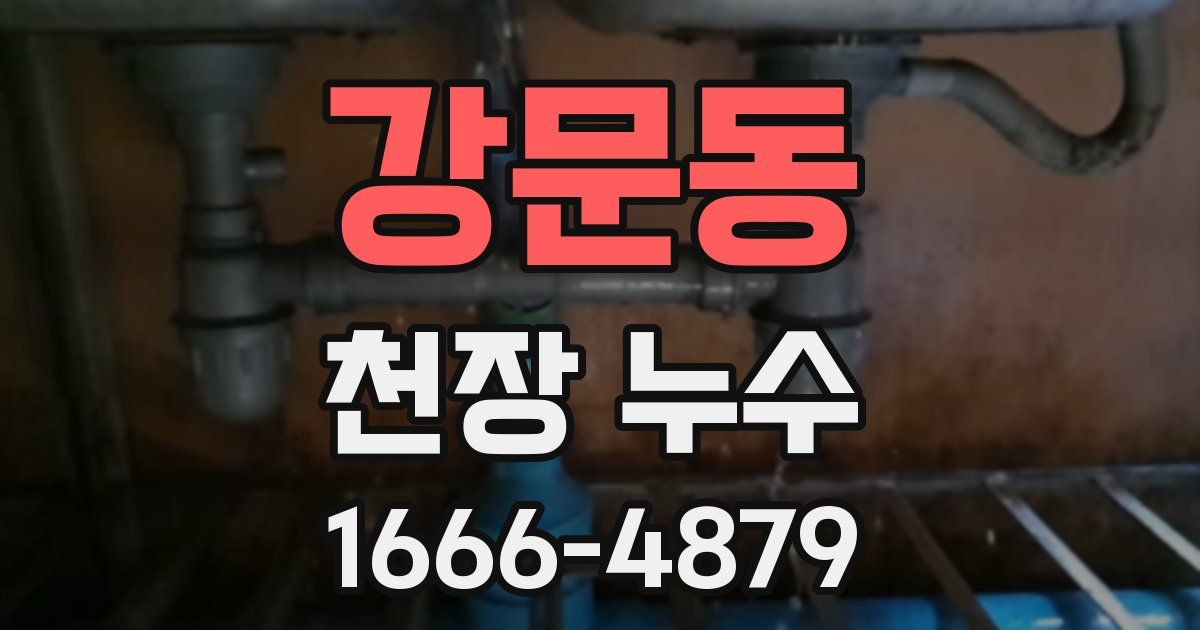 강문동 천장 누수