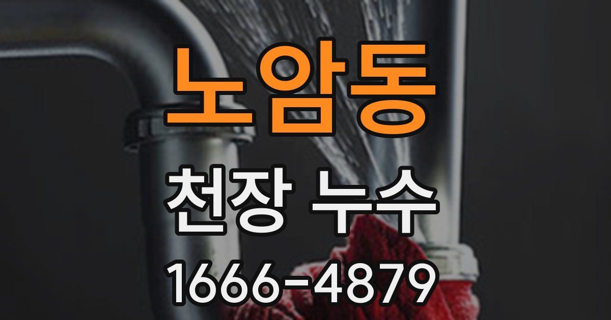 노암동 천장 누수