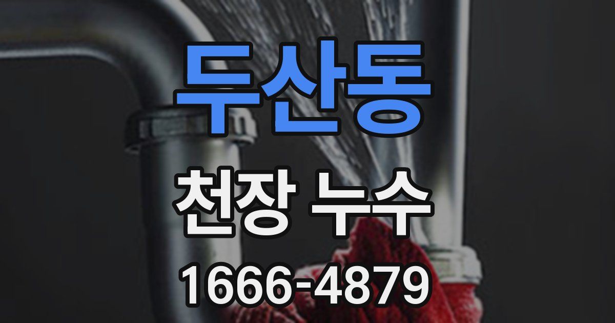 두산동 천장 누수