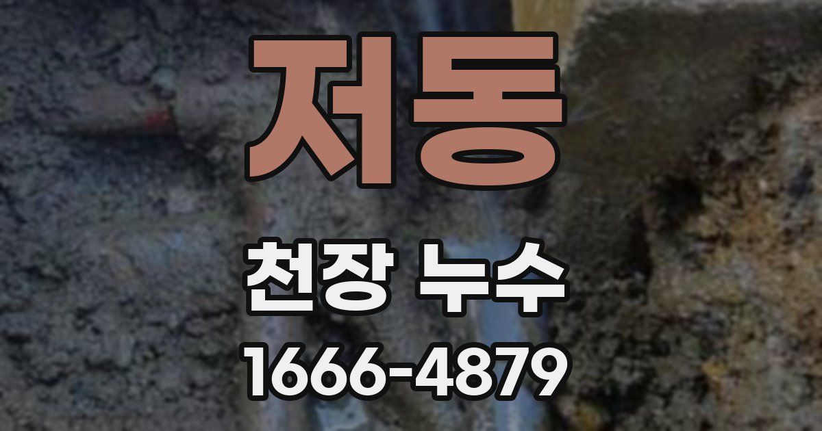 저동 천장 누수