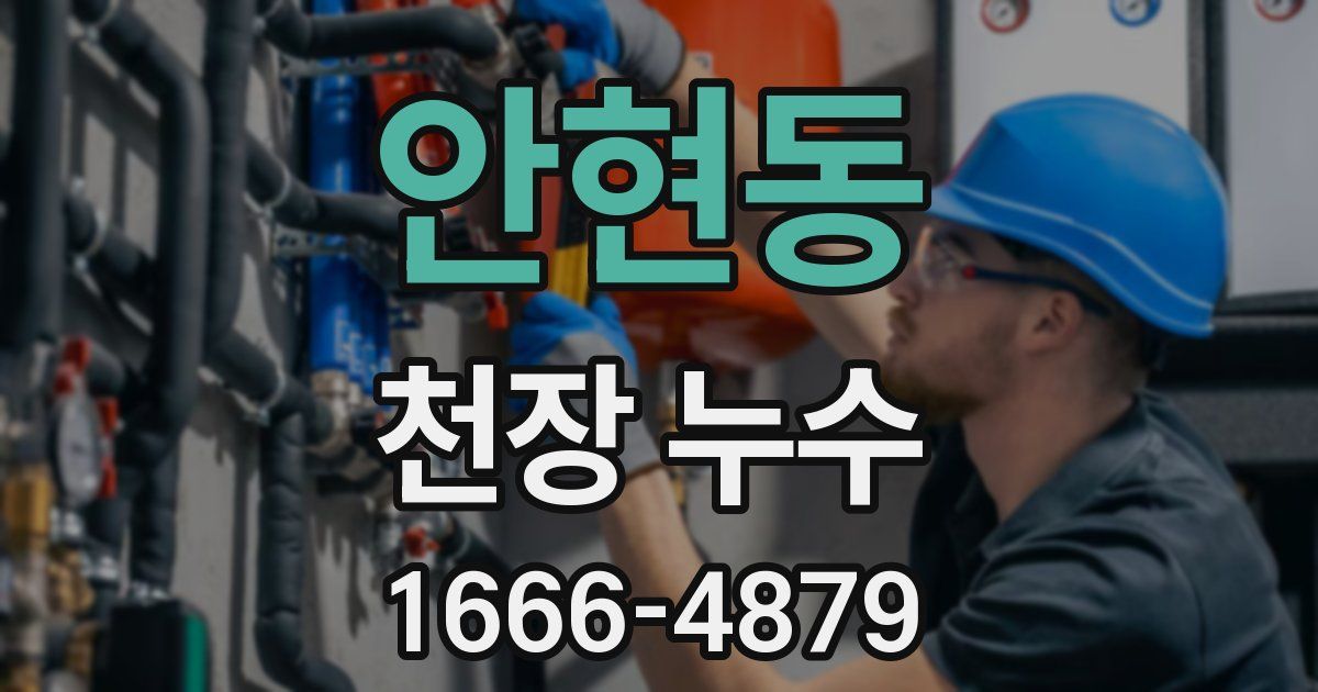 안현동 천장 누수