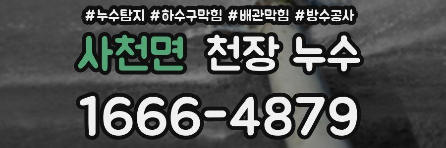 사천면 천장 누수