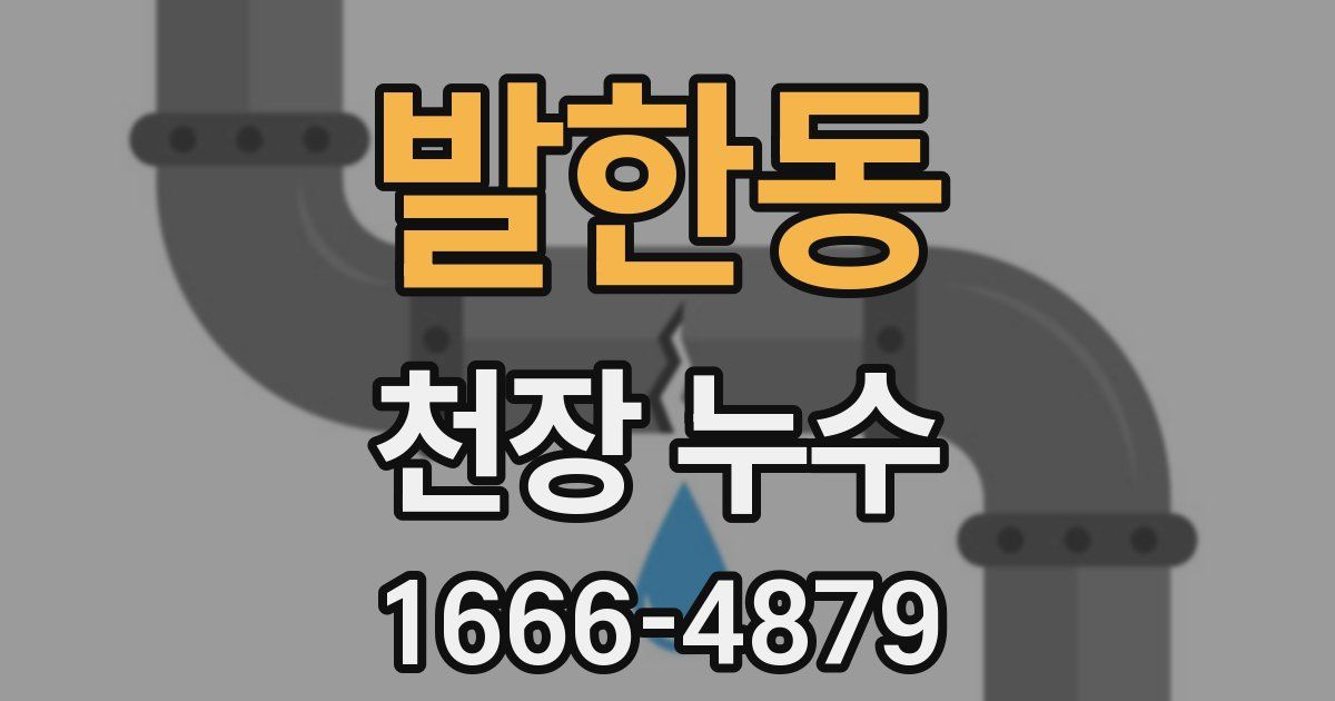 발한동 천장 누수