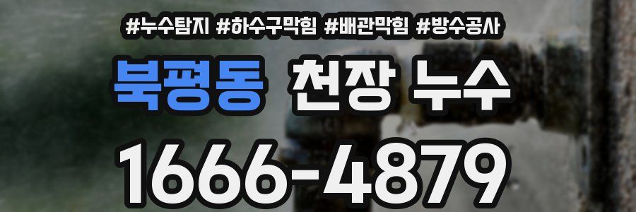 북평동 천장 누수