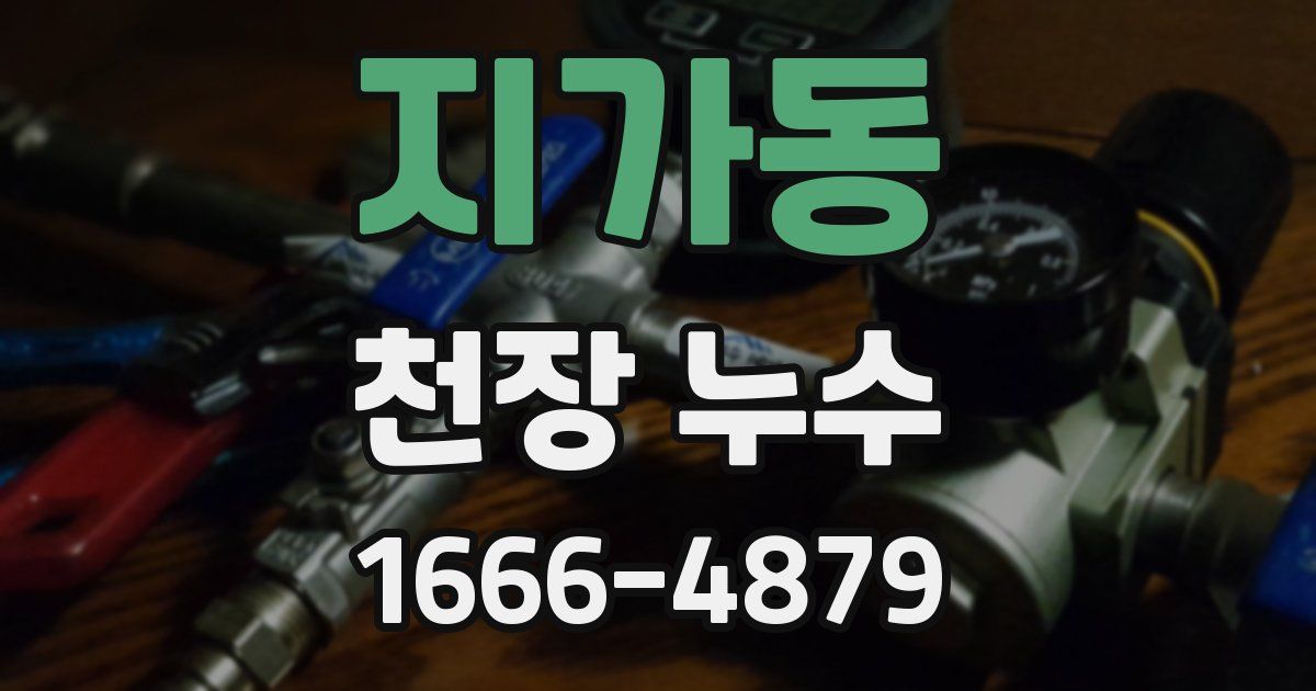 지가동 천장 누수