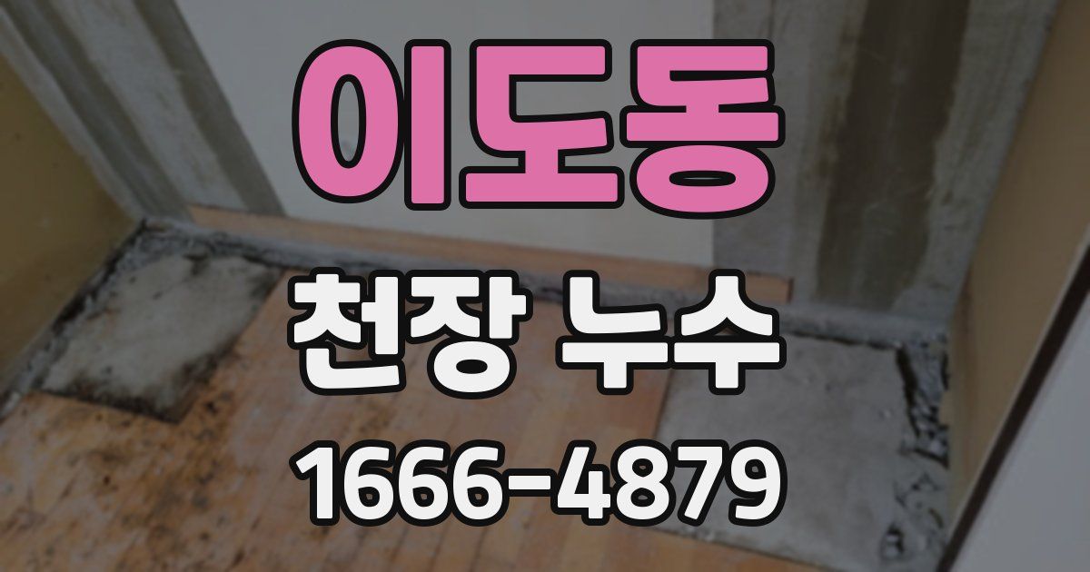 이도동 천장 누수