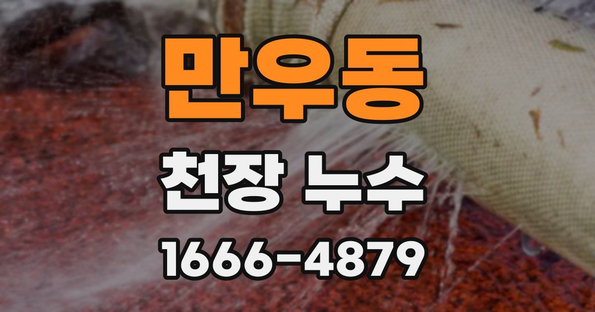 만우동 천장 누수