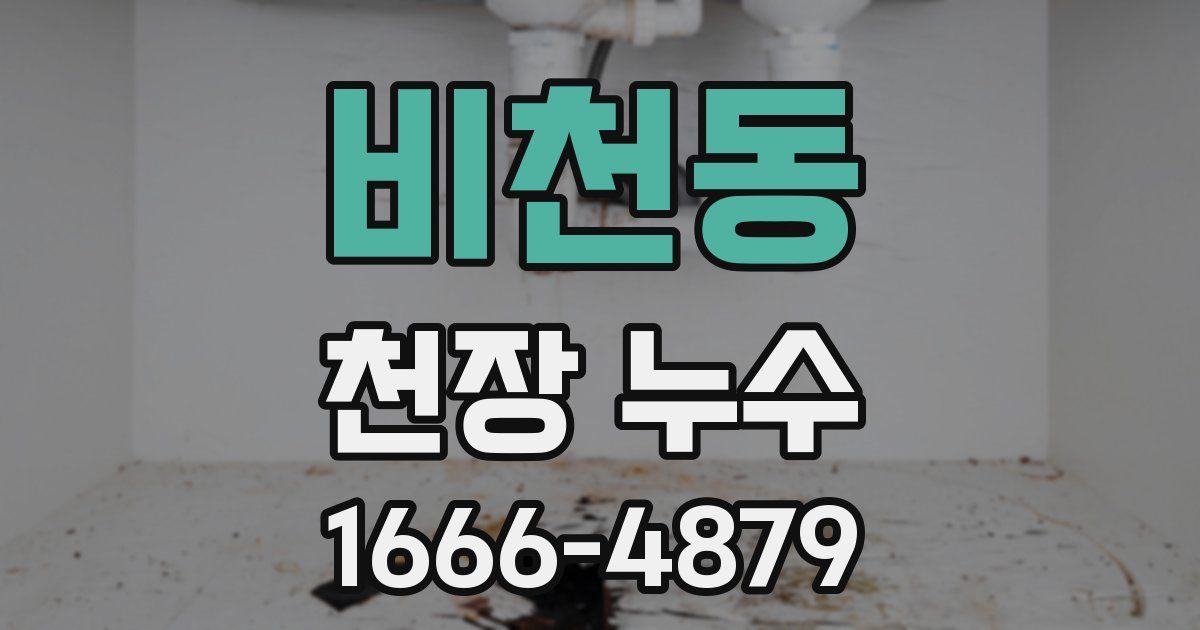 비천동 천장 누수