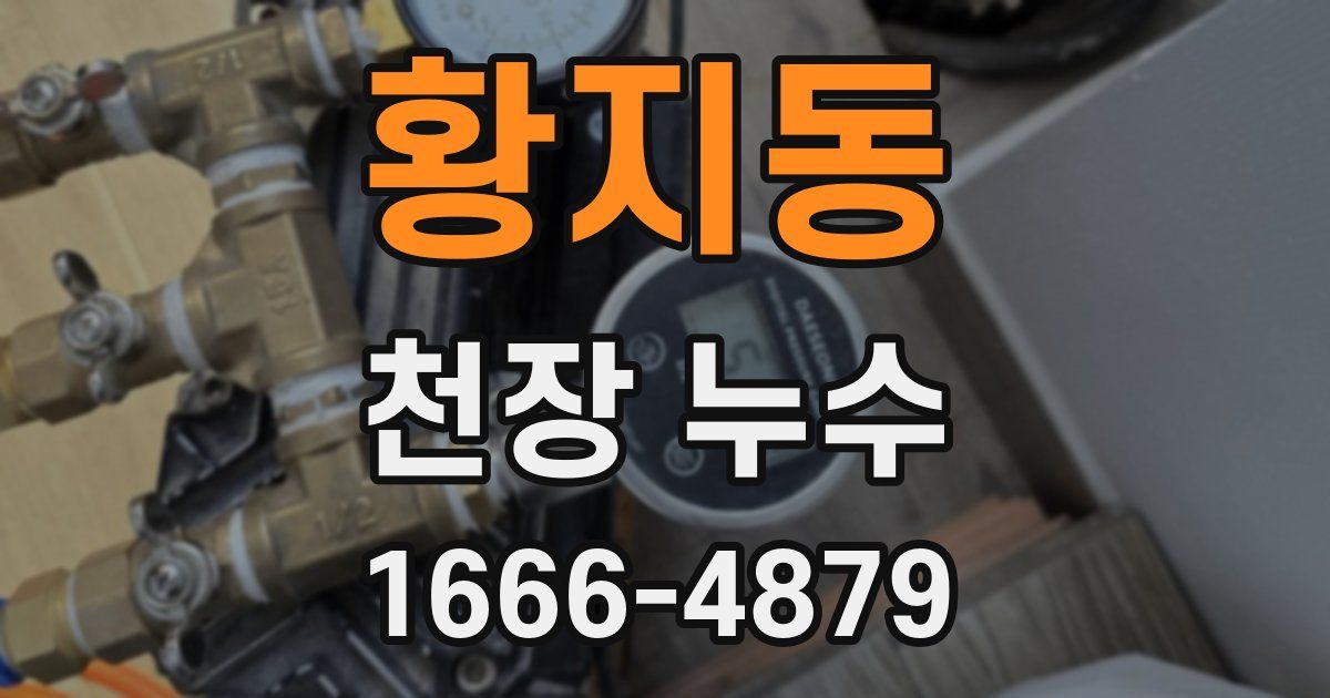 황지동 천장 누수