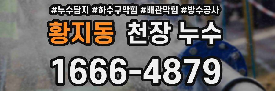 황지동 천장 누수