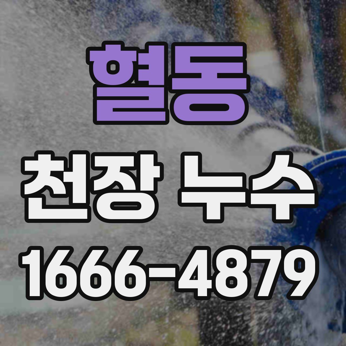 혈동 천장 누수
