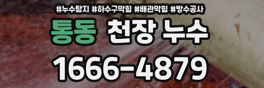 통동 천장 누수