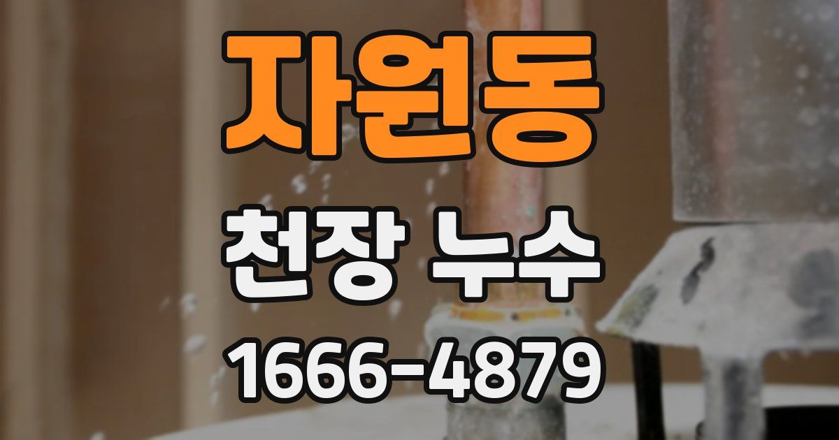 자원동 천장 누수