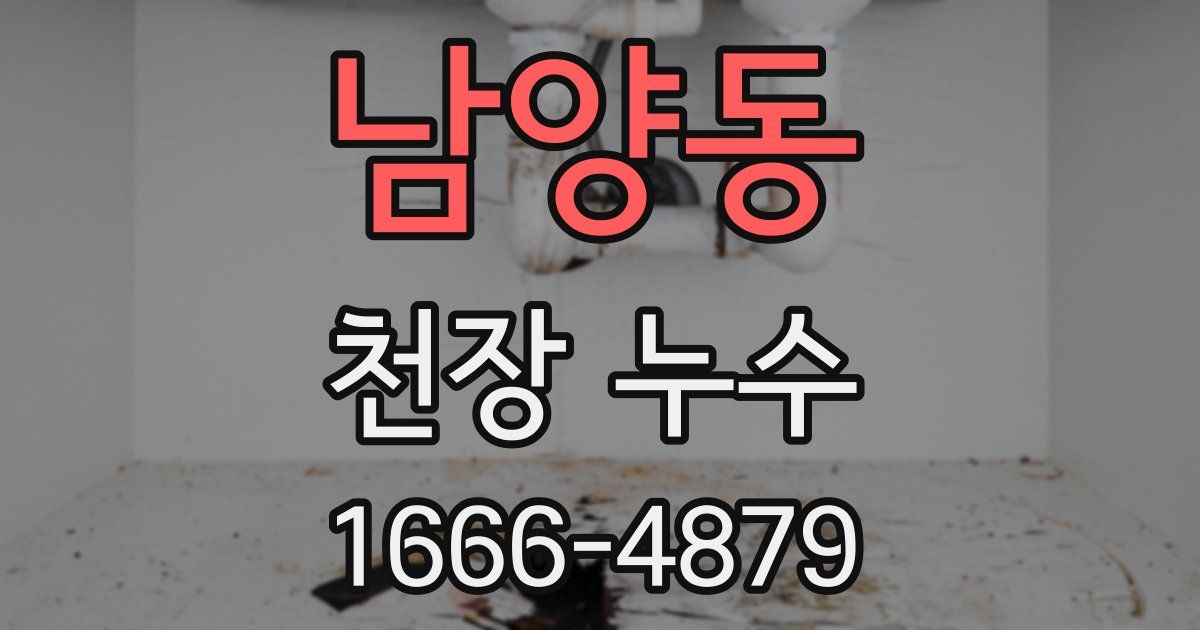 남양동 천장 누수