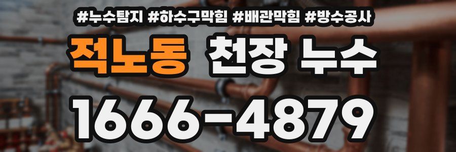 적노동 천장 누수