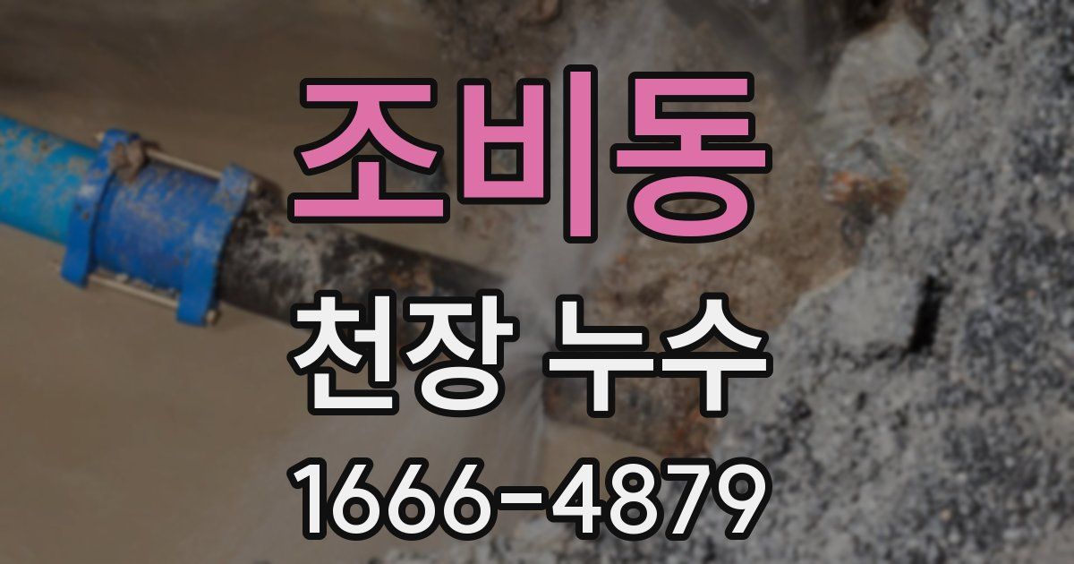 조비동 천장 누수