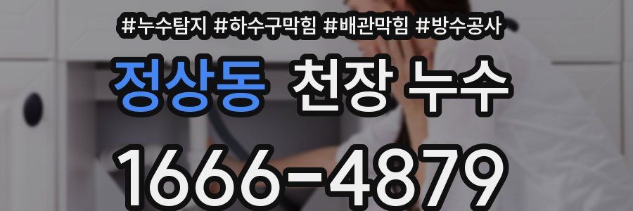 정상동 천장 누수