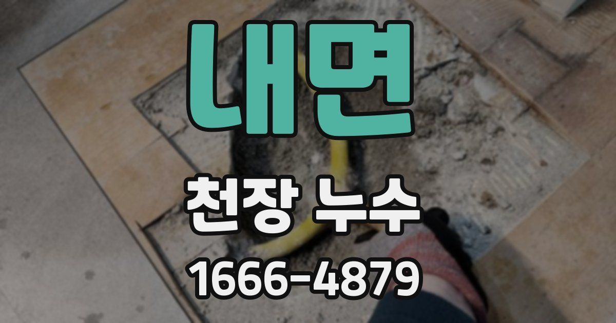 내면 천장 누수