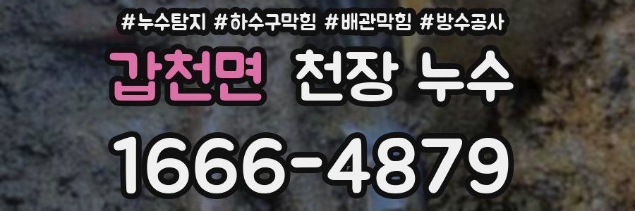 갑천면 천장 누수