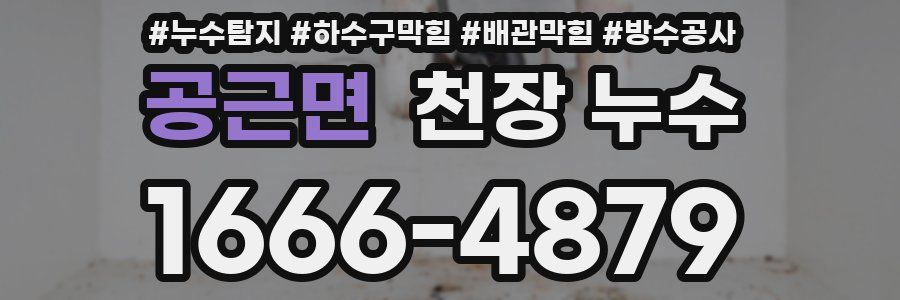 공근면 천장 누수