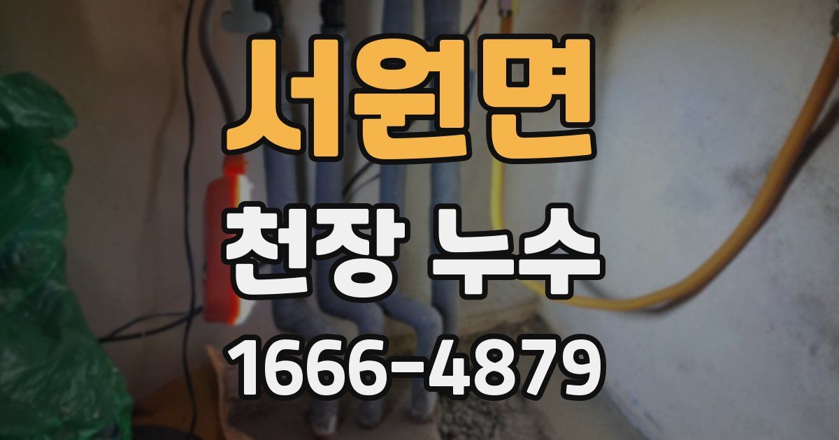 서원면 천장 누수