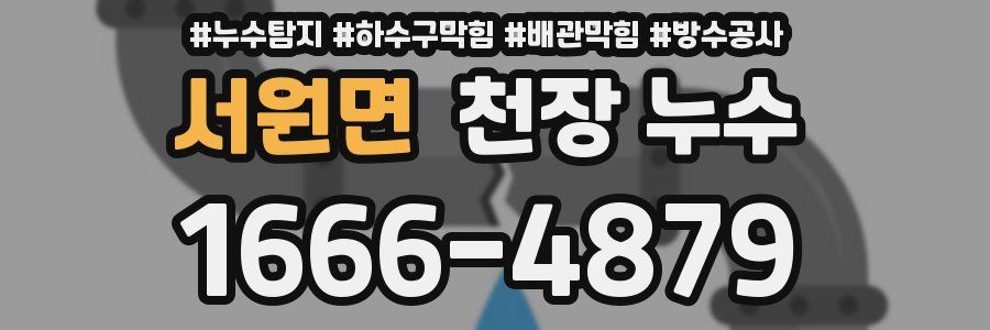 서원면 천장 누수