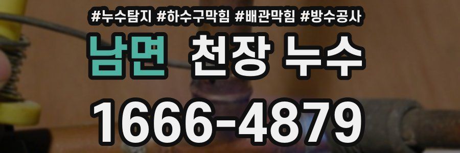 남면 천장 누수