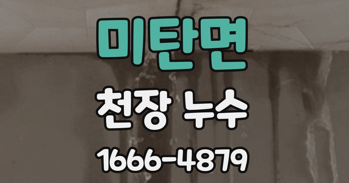 미탄면 천장 누수
