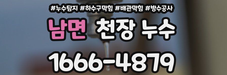 남면 천장 누수