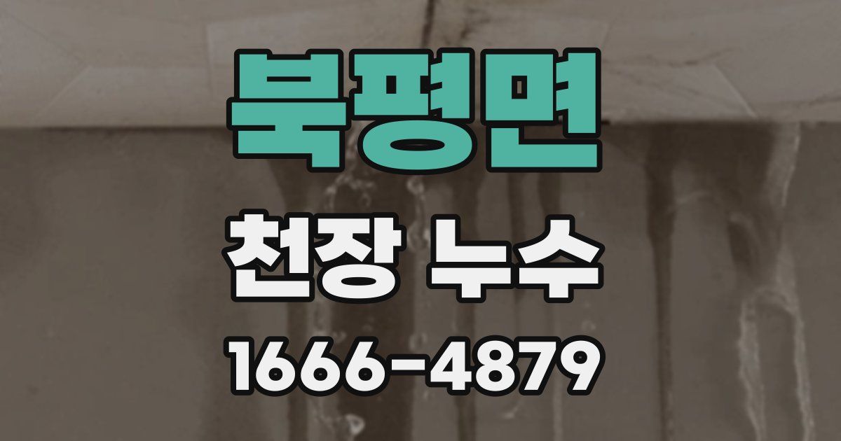 북평면 천장 누수