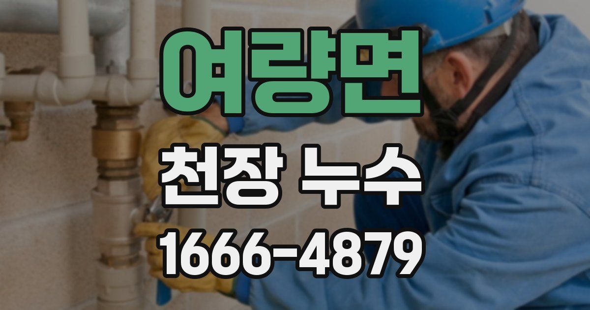 여량면 천장 누수