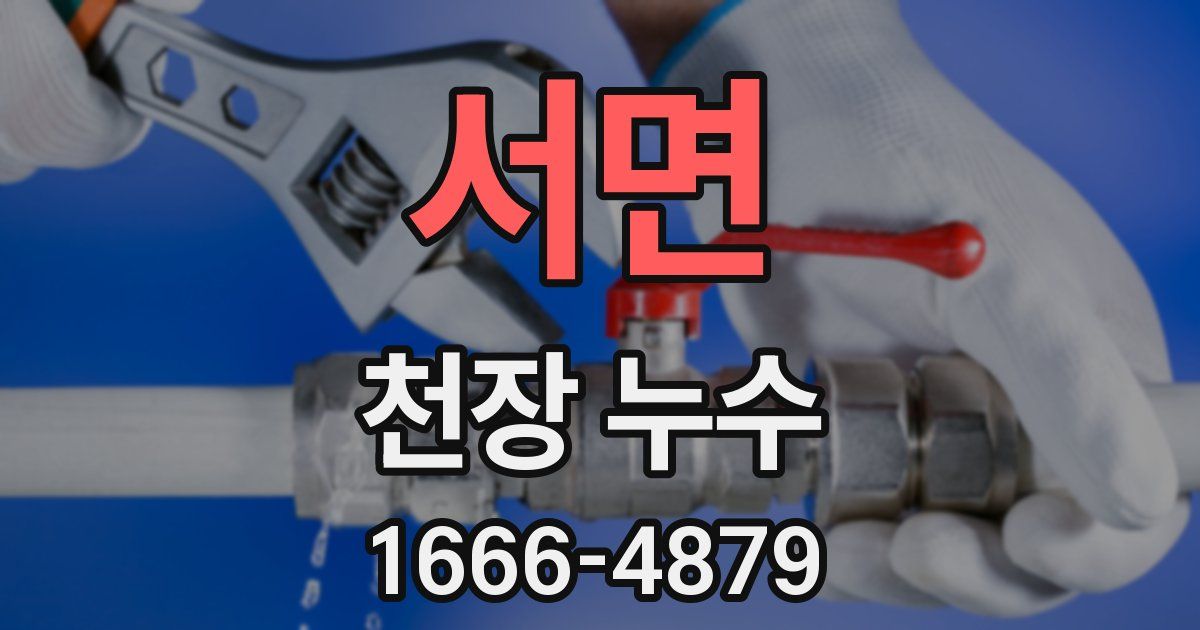 서면 천장 누수