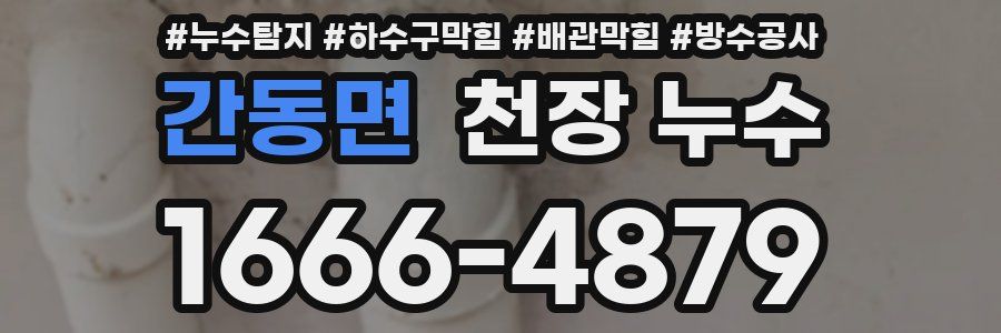 간동면 천장 누수