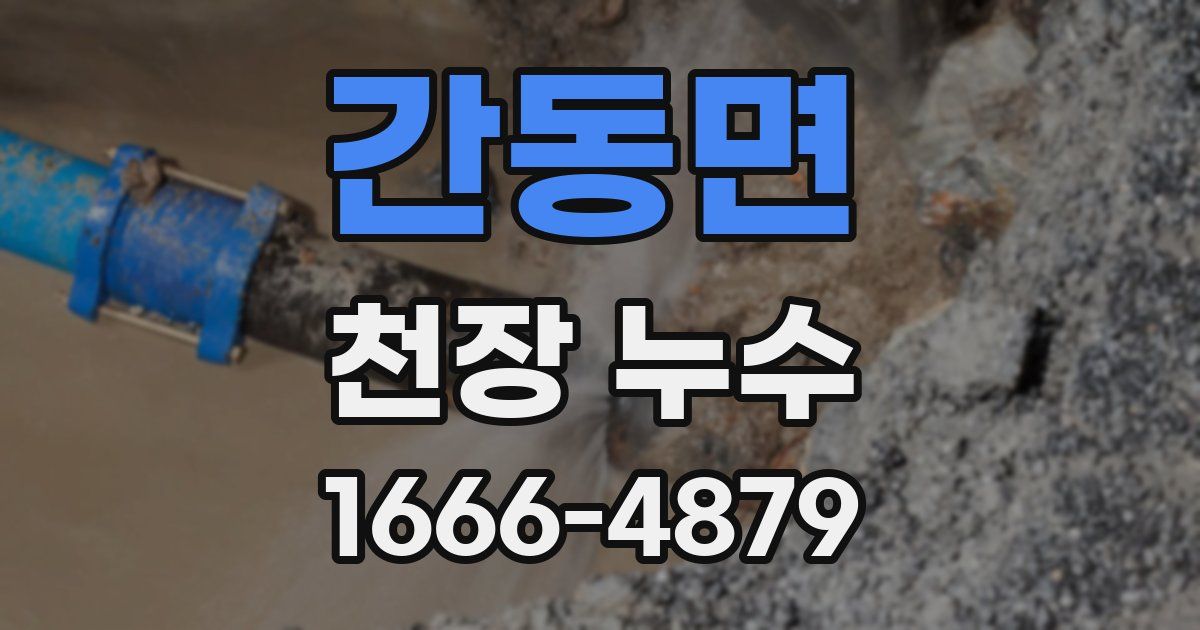 간동면 천장 누수