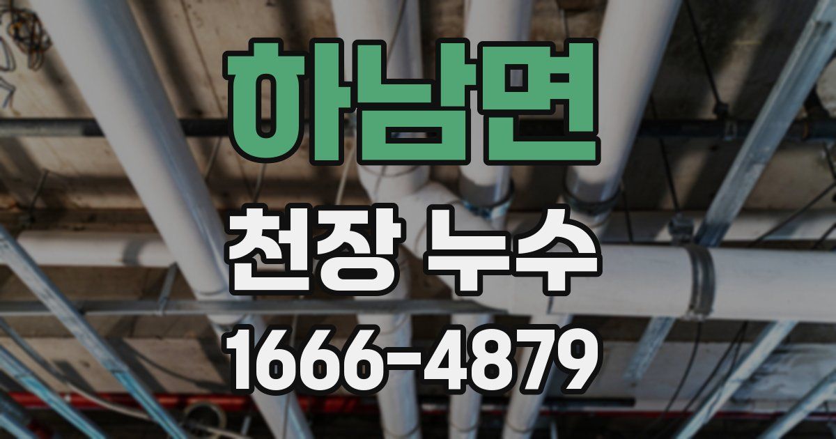 하남면 천장 누수