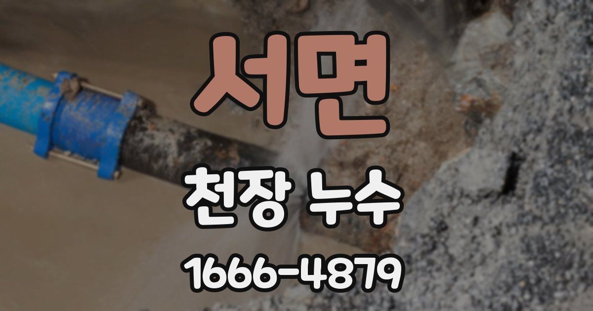 서면 천장 누수