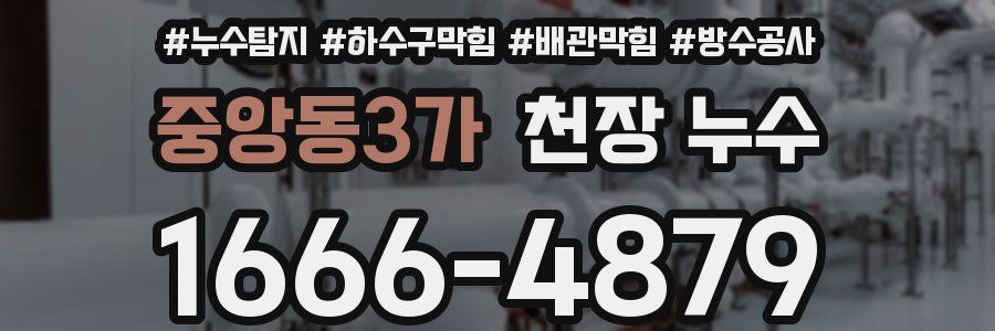 중앙동3가 천장 누수